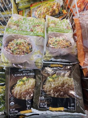 Frozen cauliflower rice  at Trader Joe's in Irvine