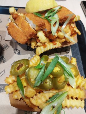 Fish and chips at VINCENT - Hauptbahnhof Hamburg in Hamburg