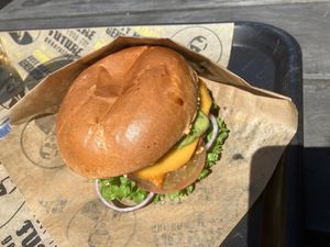 Vegan Cheesy Burger  at VINCENT - Hauptbahnhof Hamburg in Hamburg