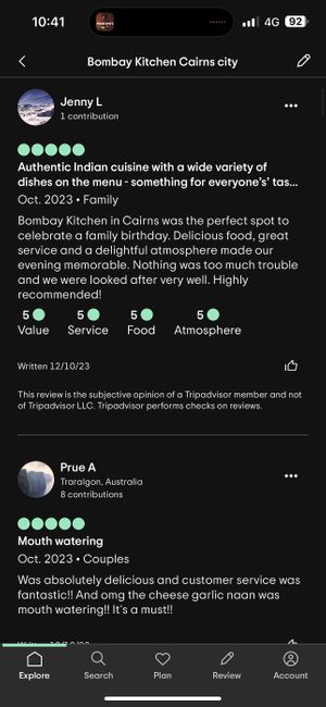   at Bombay Kitchen Cairns in Cairns