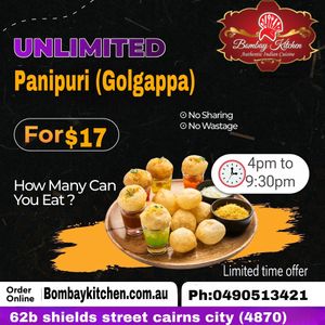   at Bombay Kitchen Cairns in Cairns