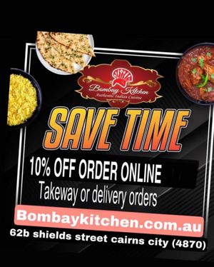 Save time Oder onlinee  at Bombay Kitchen Cairns in Cairns