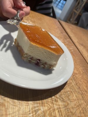 A special vegan cake available today...  at Kohvik Muna in Narva