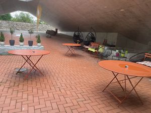 Outdoor seating...  at Kohvik Muna in Narva