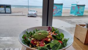 Salad with avocado at Bolo Steak House in Vama Veche