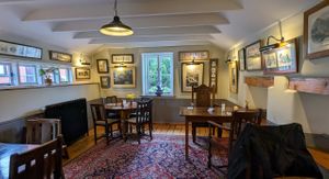 Upper floor dining at The Corn Mill in Llangollen