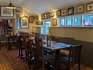Upper floor dining at The Corn Mill in Llangollen