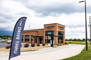 Drive thru at Lumina Coffee Co in Rome