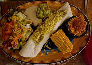 Buritos at Joe Peña's in Backnang