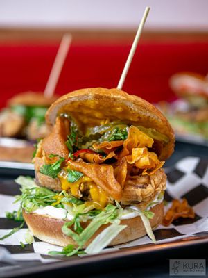 kanapka vegan mango-hot at KURA in Warsaw