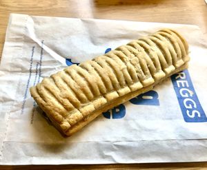 Sausage roll  at Greggs in Manchester