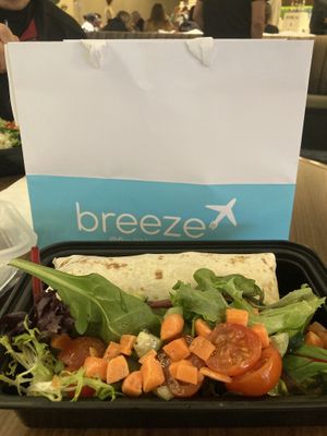 I quite liked the bag the wrap sandwich came in   at Peet's Coffee in Los Angeles