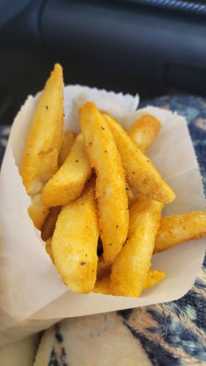 Yummy fries at Wally's Drive-In in Buckley