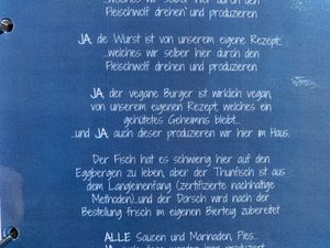 Explanation to vegan  at Berggasthaus Eggberge in Altdorf
