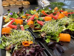 Bankett Salat Vorspeise - Gruppen Speisekarte. Vegan at Berggasthaus Eggberge in Altdorf