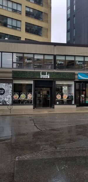 Outside at freshii - Spadina Ave in Toronto
