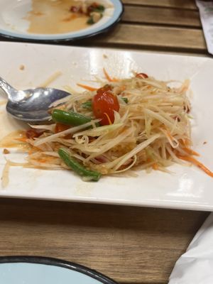 Papaya salad   at Kao Sarn Thai in Falls Church