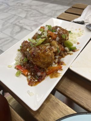 Vegan wings   at Kao Sarn Thai in Falls Church