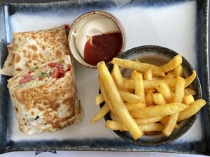 vegan wrap  at Giorgos in Rhodes