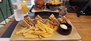 Vegan Club Sandwich at Giorgos in Rhodes
