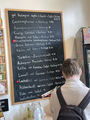 Menue  at Vitaminreich in Braunschweig