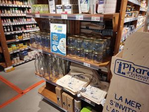 Jars at Biocoop in Carnac