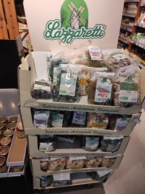 Pastas at Biocoop in Carnac