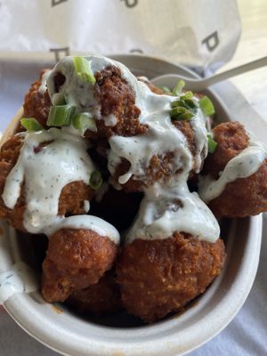 Buffalo cauliflower wings at PlantPub in Cambridge