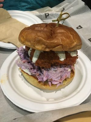 Buff chick sando at PlantPub in Cambridge