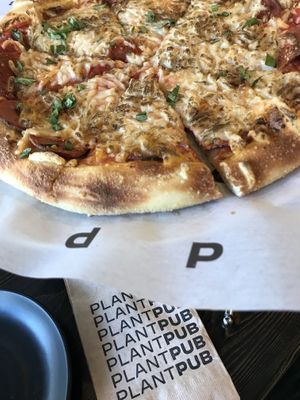 Pepperoni pizza   at PlantPub in Cambridge