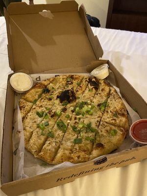 garlic fingers   at PlantPub in Cambridge