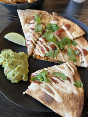 Chicken Quesadilla  at PlantPub in Cambridge