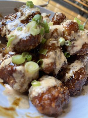Korean BBQ Cauliflower Wings  at PlantPub in Cambridge