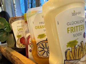 sauces  at Hans im Glück in Pforzheim