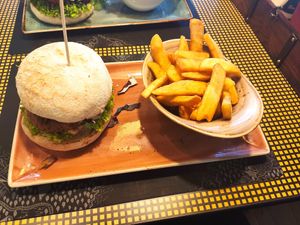 Vegan burger (veganuary special: Kebab Klaus) at Peter Pane in Cologne