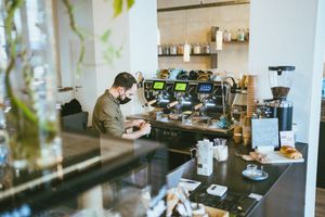 coffee corner  at Market by Jeremy in Luxembourg City