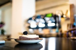 vegan raw cake  at Market by Jeremy in Luxembourg City