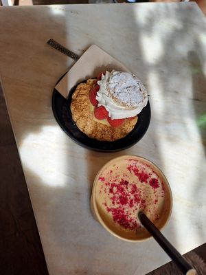 Choux and iced coffee creation with tasty things at Market by Jeremy in Luxembourg City