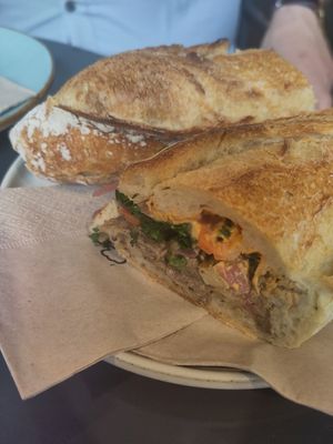 Breakfast baguette at Market by Jeremy in Luxembourg City