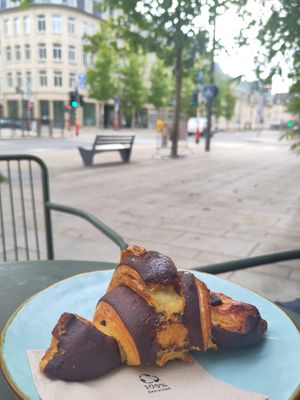 Chocolate croissant at Market by Jeremy in Luxembourg City