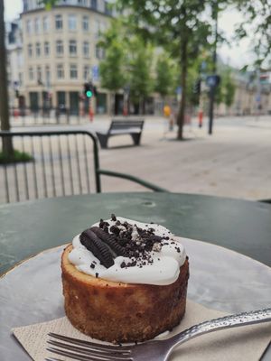 Cheesecake (vegan of course) at Market by Jeremy in Luxembourg City