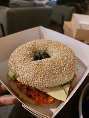 Bagel at Market by Jeremy in Luxembourg City