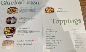 Menu   at Frittenglück  in Koblenz