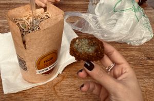 Falafel and Noodles at Dr-Falafel in Vienna