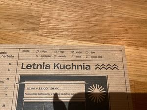 Vegan and vegetarian label at Forum Przestrzenie in Krakow