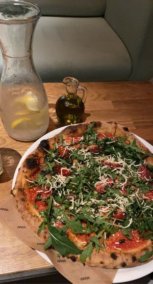 Late night vegan pizza  at Forum Przestrzenie in Krakow