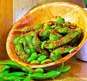 Spicy Edamame at Makai Poke House in Pharr