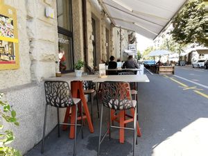 Outdoor seating at Bolero in Luzern