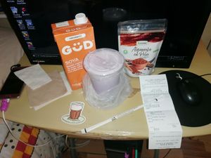 Mis compras ya en casa, expuestas junto con el ticket🥤 at Raíces in Cuautitlan Izcalli