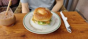 Evil bagel at Z Innej Parafii in Gdansk